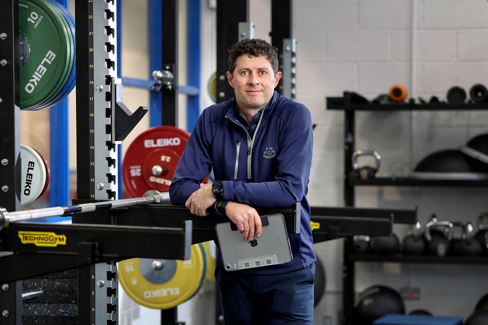 Strength and conditioning coach Robbie Cannon at his clinic in Santry. Photo: Frank McGrath